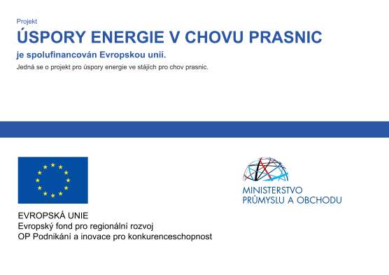 Projekt úspory energie při chovu prasnic